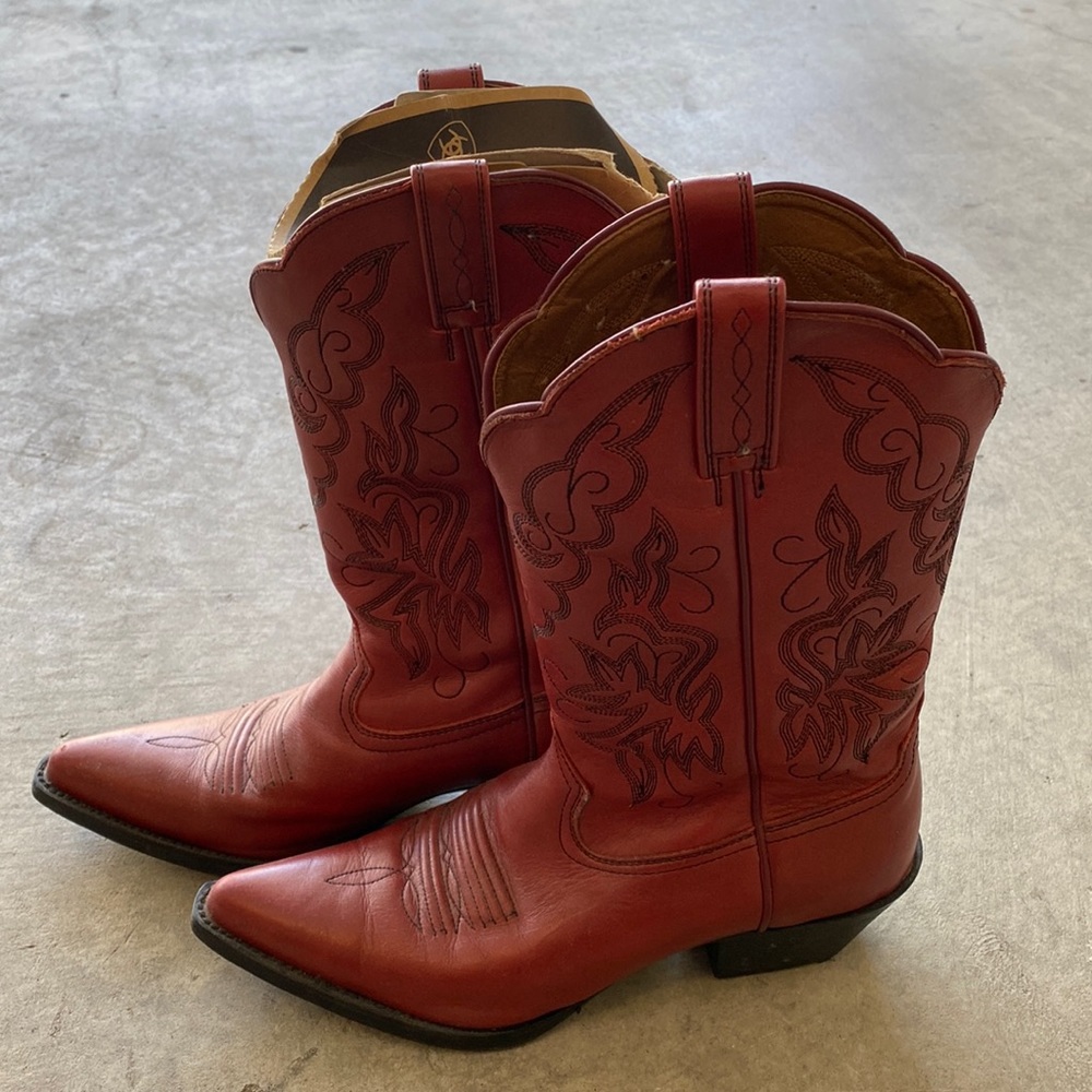 Ariat Red Cowboy Boots